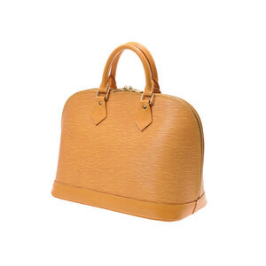 Louis Vuitton Handbag Yellow Alma Leather Epi